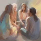 idanvaitzner_pastel_painting_of_a_group_therapy_sitting_togethe_73fd7c95-ec86-4a32-8d51-dc263b3640bb